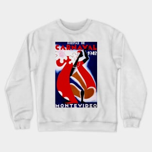 Montevideo - Vintage Travel Poster Crewneck Sweatshirt